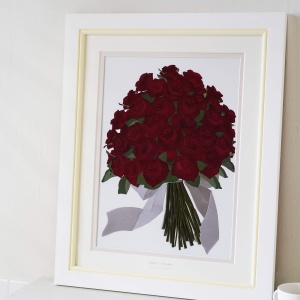 ブーケを押し花にして残す、人気商品3