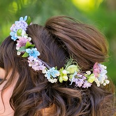 結婚式や成人式、イベントのヘアパーツ、髪飾り|花かんむり、生花3