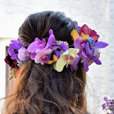 結婚式や成人式、イベントのヘアパーツ、髪飾り|花かんむり、生花4