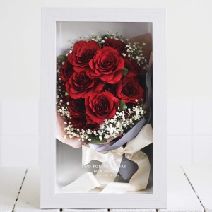 ドライフラワーで残すブーケ：グランデ白