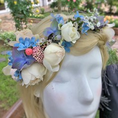 結婚式や成人式、イベントのヘアパーツ、髪飾り|花かんむり、生花6