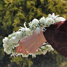 結婚式や成人式、イベントのヘアパーツ、髪飾り|花かんむり、生花7